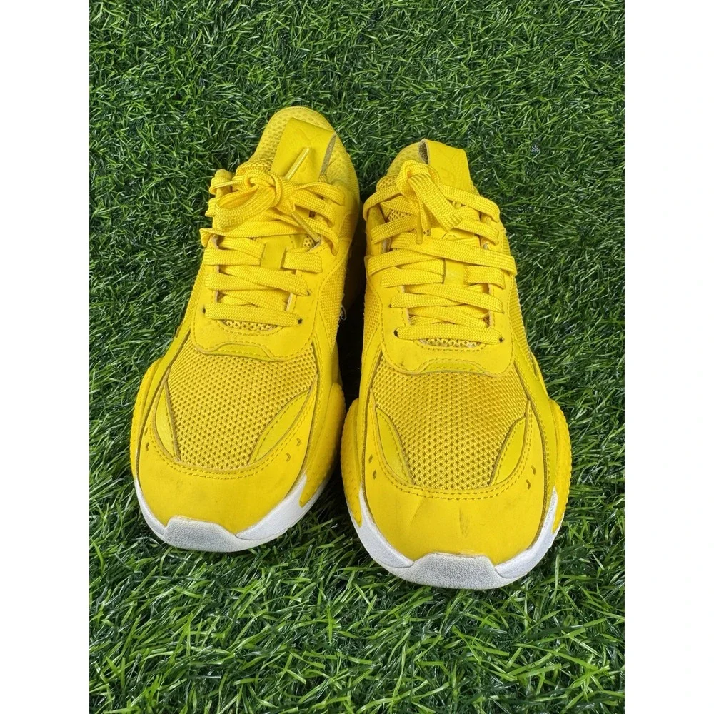 Puma RS-X Jr Dandelion Yellow White Sneakers 374286 03 Kids Size 7c